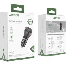 Зарядний пристрій Acefast 2xUSB 63 W (USB-C + USB-A) B6 with digital display (6974316280972) - Фото
