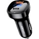 Зарядний пристрій Acefast 2xUSB 66 W (USB-C + USB-A) B4 with digital display (6974316280392)