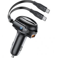 Зарядний пристрій Acefast 3xUSB 53 W (2xUSB-C+USB-A) + cable USB-C 2in1 B13 (6974316282921) - Фото