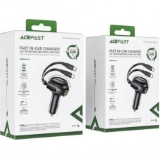 Зарядний пристрій Acefast 3xUSB 53 W (2xUSB-C+USB-A) + cable USB-C 2in1 B13 (6974316282921) - Фото