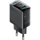 Зарядний пристрій Acefast 2xUSB 30 W (USB-C+USB-A) Gan A98 Black (6974316283263)