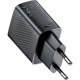 Зарядний пристрій Acefast 2xUSB 30 W (USB-C+USB-A) Gan A98 Black (6974316283263)