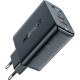 Зарядний пристрій Acefast 2xUSB 50 W (USB-C+USB-C) Gan A29 Fast Charger Black (6974316281443)