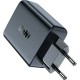 Зарядний пристрій Acefast 2xUSB 50 W (USB-C+USB-C) Gan A29 Fast Charger Black (6974316281443)