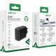 Зарядний пристрій Acefast 2xUSB 50 W (USB-C+USB-C) Gan A29 Fast Charger Black (6974316281443)
