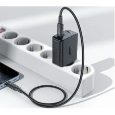 Зарядний пристрій Acefast 2xUSB 50 W (USB-C+USB-C) Gan A29 Fast Charger Black (6974316281443) - Фото