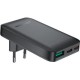Зарядний пристрій Acefast 3xUSB 65 W (2xUSB-C+USB-A) Gan A100 Fast Charger Ultra thin black (6974316283492)
