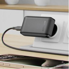 Зарядний пристрій Acefast 3xUSB 65 W (2xUSB-C+USB-A) Gan A100 Fast Charger Ultra thin black (6974316283492) - Фото