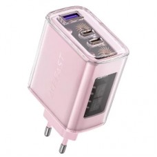 Зарядний пристрій Acefast 3xUSB 65 W (2xUSB-C+USB-A) Gan A45 Fast Charger Cherry blossom (6974316282082) - Фото