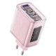 Зарядний пристрій Acefast 3xUSB 65 W (2xUSB-C+USB-A) Gan A45 Fast Charger Cherry blossom (6974316282082)