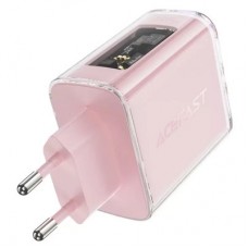 Зарядний пристрій Acefast 3xUSB 65 W (2xUSB-C+USB-A) Gan A45 Fast Charger Cherry blossom (6974316282082) - Фото