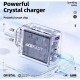 Зарядний пристрій Acefast 3xUSB 65 W (2xUSB-C+USB-A) Gan A45 Fast Charger Mica gray (6974316282105)
