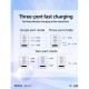Зарядний пристрій Acefast 3xUSB 65 W (2xUSB-C+USB-A) Gan A45 Fast Charger Mica gray (6974316282105)