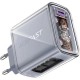 Зарядний пристрій Acefast 3xUSB 65 W (2xUSB-C+USB-A) Gan A45 Fast Charger Mountain mist (6974316282099)
