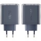 Зарядний пристрій Acefast 3xUSB 65 W (2xUSB-C+USB-A) Gan A45 Fast Charger Mountain mist (6974316282099)