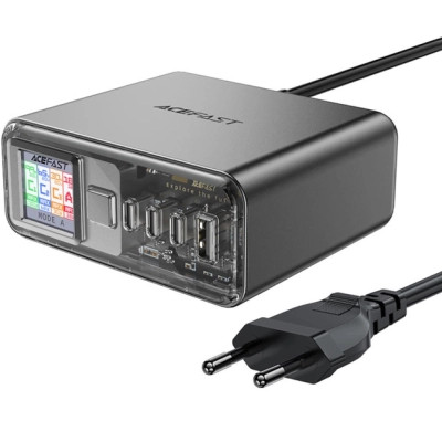 Зарядний пристрій Acefast 4xUSB 218 W (3xUSB-C + USB-A) Gan Z4 Fast Charger (6974316282587)