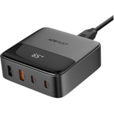 Зарядний пристрій Acefast 4xUSB 65 W (2xUSB-C + 2xUSB-A) Gan Z6 Fast Charger (6974316283324) - Фото