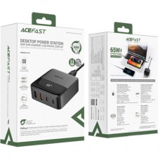 Зарядний пристрій Acefast 4xUSB 65 W (2xUSB-C + 2xUSB-A) Gan Z6 Fast Charger (6974316283324) - Фото