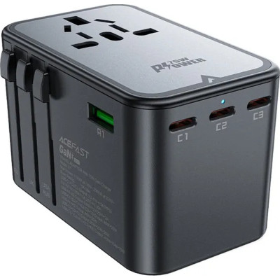 Зарядний пристрій Acefast 5xUSB 75 W (3xUSB-C + 2xUSB-A) Gan Z1 Fast Charger (6974316282495)