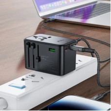 Зарядний пристрій Acefast 5xUSB 75 W (3xUSB-C + 2xUSB-A) Gan Z1 Fast Charger (6974316282495) - Фото