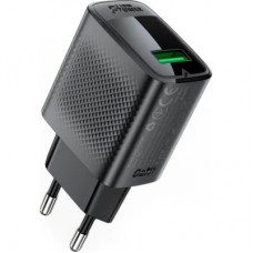 Зарядний пристрій Acefast USB-A 20 W + Type-C cable A90 Fast Charger Black (6974316280064) - Фото