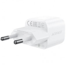 Зарядний пристрій Acefast USB-C 20 W Gan A73 mini + USB-C cable Fast Charger White (6974316282655) - Фото
