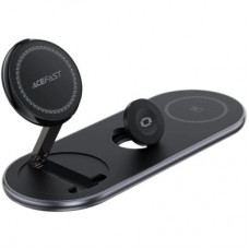 Зарядний пристрій Acefast Wireless QI 3in1 15 W E19 Qi2 (6974316283096) - Фото