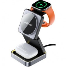 Зарядний пристрій Acefast Wireless QI 3in1 15 W E20 (6974316283478) - Фото