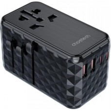 Зарядний пристрій Choetech 4xUSB 100 W PD (2xUSB-C+2xUSB-A) charger diamond model black (PD6028-BK) - Фото