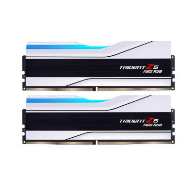 Модуль пам'яті для комп'ютера DDR5 32 GB (2x16GB) 6400 MHz Trident Z5 Neo RGB Matte White G.Skill