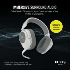 Навушники Corsair HS55 Wireless Gaming Dolby 7.1 White (CA-9011281-EU) Навушники Corsair HS55 Wireless Gaming Dolby 7.1 White (CA-9011281-EU) - Фото