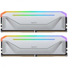 Модуль пам'яті для комп'ютера DDR5 32 GB (2x16GB) 5600 MHz NOX RGB Silver Apacer (AH5U32G56C522NWAA-2) - Фото
