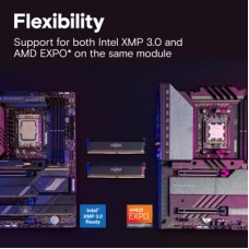 Модуль пам'яті для комп'ютера DDR5 64 GB (2x32GB) 6400 MHz Micron (CP2K32G64C40U5B) Модуль пам'яті для комп'ютера DDR5 64 GB (2x32GB) 6400 MHz Micron (CP2K32G64C40U5B) - Фото