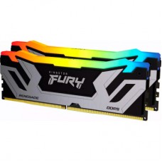 Модуль памяти для компьютера DDR5 48GB 8400 MHz Renegade RGB Silver XMP Kingston Fury (ex.HyperX) (KF584CU40RSAK2-48)
