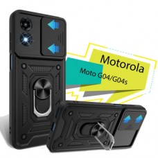 Чохол для мобільного телефона BeCover Military Motorola Moto G04/G04s Black (713062) - Фото
