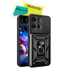 Чохол для мобільного телефона BeCover Military Motorola Moto G75 Black (713060) - Фото
