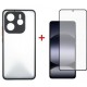 Чохол для мобільного телефона Dengos Kit Xiaomi Redmi Note 14 case Matte + glass (Black) (DG-KM-127)