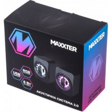 Акустична система Maxxter CSP-U005RGB USB Black (CSP-U005RGB) - Фото