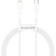 Дата кабель USB-C to Lightning 1.0m 20W Superior Series White Baseus (CATLYS-A02)