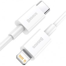 Дата кабель USB-C to Lightning 1.0m 20W Superior Series White Baseus (CATLYS-A02) - Фото
