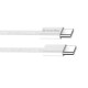 Дата кабель USB-C to USB-C 2.0m (braided cotton) (PD Fast Charging 60W) 3.0А grey ColorWay (CW-CBPDCC068-GR)
