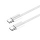 Дата кабель USB-C to USB-C 2.0m (braided cotton) (PD Fast Charging 60W) 3.0А grey ColorWay (CW-CBPDCC068-GR)