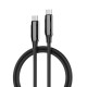 Дата кабель USB-C to USB-C 1.0m (PVC+Aluminum Alloy) (PD Fast Charging 240W) 5А black ColorWay