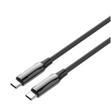 Дата кабель USB-C to USB-C 2.0m (PVC+Aluminum Alloy) (PD Fast Charging 240W) 5А black ColorWay - Фото