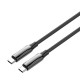 Дата кабель USB-C to USB-C 1.0m (PVC+Aluminum Alloy) (PD Fast Charging 240W) 5А black ColorWay