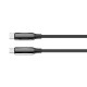 Дата кабель USB-C to USB-C 1.0m (PVC+Aluminum Alloy) (PD Fast Charging 240W) 5А black ColorWay