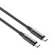 Дата кабель USB-C to USB-C 1.0m (PVC+Aluminum Alloy) (PD Fast Charging 240W) 5А black ColorWay