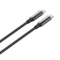 Дата кабель USB-C to USB-C 2.0m (PVC+Aluminum Alloy) (PD Fast Charging 240W) 5А black ColorWay - Фото