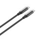 Дата кабель USB-C to USB-C 1.0m (PVC+Aluminum Alloy) (PD Fast Charging 240W) 5А black ColorWay