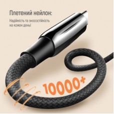 Дата кабель USB-C to USB-C 2.0m (PVC+Aluminum Alloy) (PD Fast Charging 240W) 5А black ColorWay - Фото